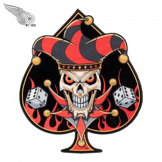 The Joker Clown Spades Patch Motorcycle Biker Patch Set Iron on Vest Jacket-ASTROSHADEZ.COM-ASTROSHADEZ.COM