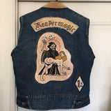 REAPERMAGIC 1% MC Iron On Patch Motorcycle MC Biker Large Full Back Size Embroidery Patch for Jacket Vest Rocker Custom-ASTROSHADEZ.COM-ASTROSHADEZ.COM