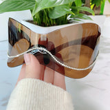 Celebrity 'Kim K' Y2K Large Futuristic Big Bug Eye Sunglasses Astroshadez