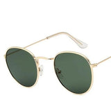 Unisex 'Fellow' Round Sunglasses-Women's Sunglasses-Love Will Remember-Dark Green-ASTROSHADEZ.COM