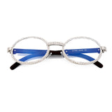 Unisex 'Quavo Migos' Faux Diamond Gem Bling Sunglasses Astroshadez-Sunglasses-Astroshadez-Silver Transparent-ASTROSHADEZ.COM