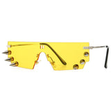 Unisex 'Spikes' Rivet Punk Sunglasses Astroshadez-sunglasses-Astroshadez-Yellow-ASTROSHADEZ.COM