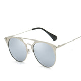Womens 'Kang' Round Reflective 2020 Sunglasses Astroshadez-Women's Sunglasses-ASTROSHADEZ-Silver-ASTROSHADEZ.COM