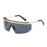 Mens 'Tyga' Large Shielded Futuristic Sunglasses Astroshadez