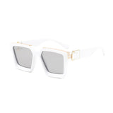 Unisex Square 'Kirk' Chrome Silver Sunglasses Astroshadez