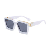 Unisex Square 'Kirk' Chrome Silver Sunglasses Astroshadez