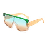 Womens 'Kiwi' Big Frame Flat Sunglasses