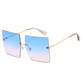 Womens 'Madonna' Square Clear Sunglasses Astroshadez