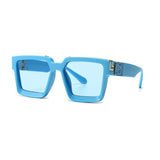 Unisex Square 'Kirk' Chrome Silver Sunglasses Astroshadez