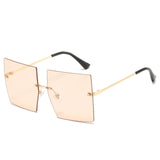 Womens 'Madonna' Square Clear Sunglasses Astroshadez