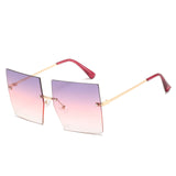 Womens 'Madonna' Square Clear Sunglasses Astroshadez