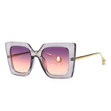 Large Square 'Snooki V2' Floral Colorful Sunglasses Astroshadez