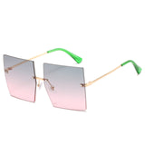 Womens 'Madonna' Square Clear Sunglasses Astroshadez