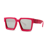 Unisex Square 'Kirk' Chrome Silver Sunglasses Astroshadez