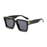 Unisex Square 'Kirk' Chrome Silver Sunglasses Astroshadez