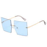 Womens 'Madonna' Square Clear Sunglasses Astroshadez