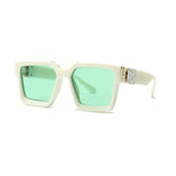 Unisex Square 'Kirk' Chrome Silver Sunglasses Astroshadez