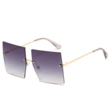 Womens 'Madonna' Square Clear Sunglasses Astroshadez