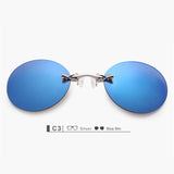 Unisex 'Matrix Morpheus' Frameless Rimless Movie Sunglasses-Sunglasses-Astroshadez-Blue-ASTROSHADEZ.COM