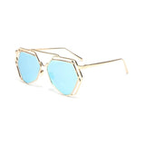 Womens 'Paradise' Hexagon Shaped Sunglasses Astroshadez