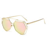 Womens 'Paradise' Hexagon Shaped Sunglasses Astroshadez