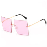 Womens 'Madonna' Square Clear Sunglasses Astroshadez