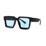 Unisex Square 'Kirk' Chrome Silver Sunglasses Astroshadez