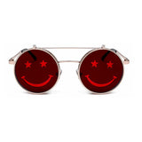 Unisex 'Smiley Face' Flip Lens Funny Happy Sunglasses Astroshadez-Sunglasses-Astroshadez-Red-ASTROSHADEZ.COM