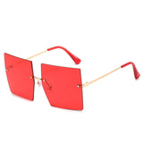 Womens 'Madonna' Square Clear Sunglasses Astroshadez