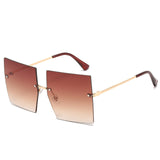 Womens 'Madonna' Square Clear Sunglasses Astroshadez