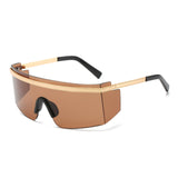 Mens 'Tyga' Large Shielded Futuristic Sunglasses Astroshadez