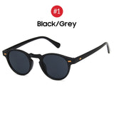 Unisex 'Robert Pattinson' Round Sunglasses Astroshadez-ASTROSHADEZ.COM-Black Gray-ASTROSHADEZ.COM