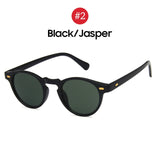 Unisex 'Robert Pattinson' Round Sunglasses Astroshadez-ASTROSHADEZ.COM-Black Jasper-ASTROSHADEZ.COM