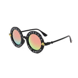 Womens 'Amour' Circle Sunglasses-ASTROSHADEZ.COM-Black Pink-ASTROSHADEZ.COM