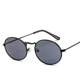 Unisex 'Misfit' Oval Round Sunglasses Astroshadez-ASTROSHADEZ.COM-Black-ASTROSHADEZ.COM