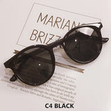 Womens 'Le Petit' Round Cateye Sunglasses Astroshadez-ASTROSHADEZ.COM-Black-ASTROSHADEZ.COM