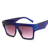 Unisex 'Give Me' Large Flat Top Square Sunglasses Astroshadez-ASTROSHADEZ.COM-Blue-ASTROSHADEZ.COM