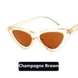 Womens 'Clara' Triangle Shaped Sunglasses-ASTROSHADEZ.COM-Champagne-ASTROSHADEZ.COM