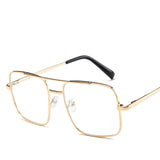 Unisex 'Sublime' Square Shaped Sunglasses Astroshadez-ASTROSHADEZ.COM-Gold Clear-ASTROSHADEZ.COM