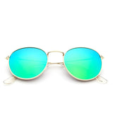 Unisex 'Mona Lisa' Round Sunglasses Astroshadez-ASTROSHADEZ.COM-Gold MirrorGreen-ASTROSHADEZ.COM
