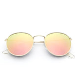 Unisex 'Mona Lisa' Round Sunglasses Astroshadez-ASTROSHADEZ.COM-Gold MirrorPink-ASTROSHADEZ.COM