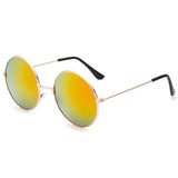 Unisex 'Pluto' Round Tea Sunglasses Astroshadez-ASTROSHADEZ.COM-Gold Red-ASTROSHADEZ.COM