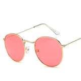 Unisex 'Mona Lisa' Round Sunglasses Astroshadez-ASTROSHADEZ.COM-Gold Red-ASTROSHADEZ.COM