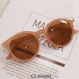 Womens 'Le Petit' Round Cateye Sunglasses Astroshadez-ASTROSHADEZ.COM-Khaki-ASTROSHADEZ.COM
