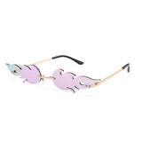 Unisex 'Lord' Flower Feather Flame Shape Sunglasses Astroshadez-Liucong Store-Purple-ASTROSHADEZ.COM