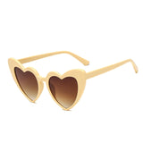 Unisex 'In Love' Heart Frame Shaped Sunglasses Astroshadez-ASTROSHADEZ.COM-Tea-ASTROSHADEZ.COM