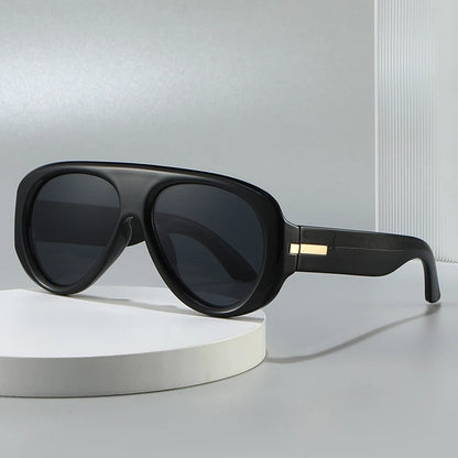 Aurexis Matte Black Blue Mirrored Oversized Sunglasses Astroshadez by ASTROSHADEZ.COM