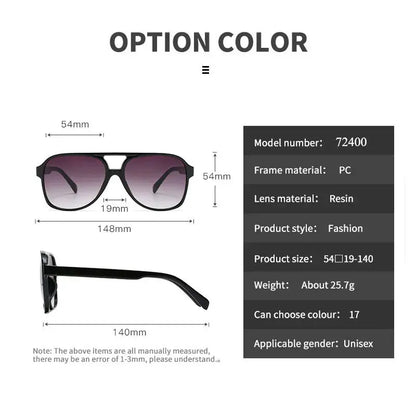 SHAUNA pilot sunglasses with black frame and gradient purple lenses, unisex fashion shades – Astroshadez