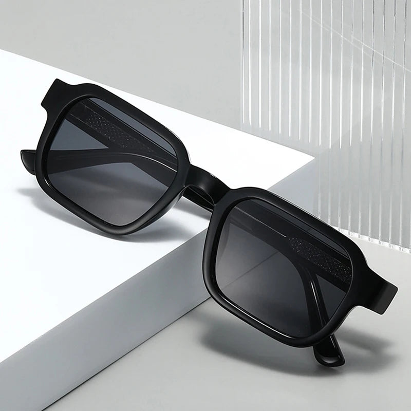 SHAUNA Fashion Square Men Polarized Sunglasses Shades UV400 Retro Punk Women Luxury Sun Glasses