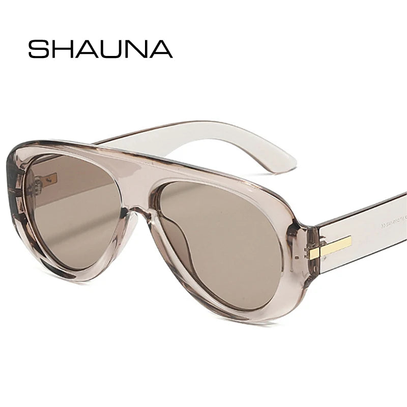 SHAUNA New Pilot Sunglasses Women Fashion Blue Green UV400 Men Outdoor Punk Sun Glasses